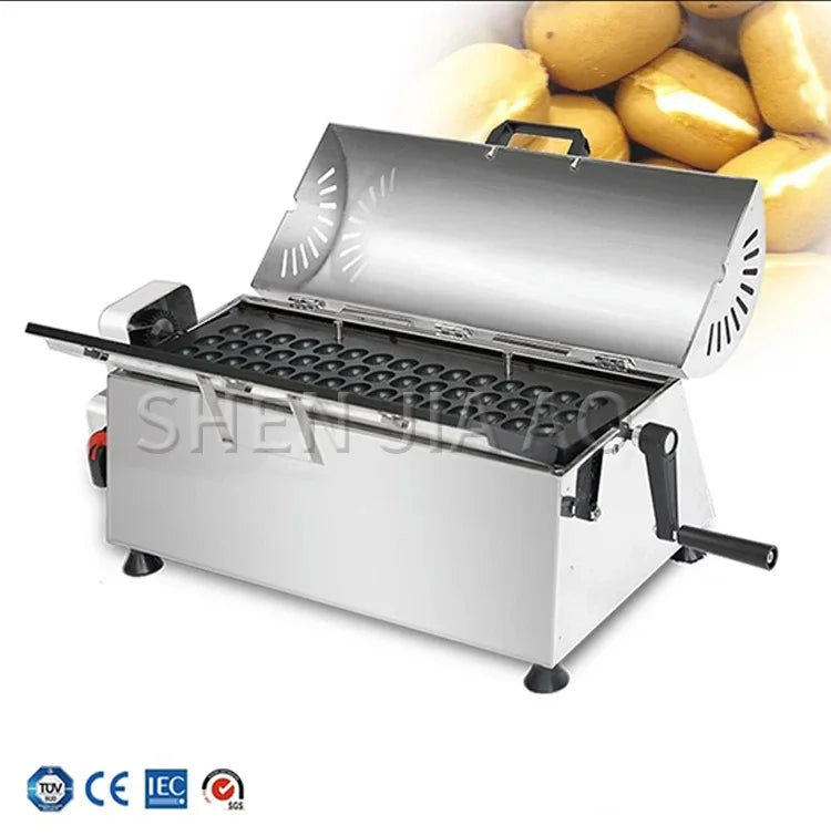 Commercial Japanese Baby Castellas Machine Sponge Cake Maker Non Stick Bubble Egg Waffle Maker Round Mini Cake Baker Iron Grill.