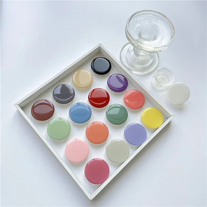 POPPED Luxury Ins Korean style Macaron phone sockets for iPhone 16 Foldable Stretch Griptok Phone Holder for Samsung Mobilephone.