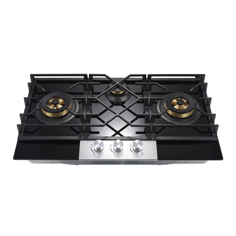 JYZ/T-733-PCB Gas Stove Three Eyes Stove Household Desk Embedded Dual-use Double Stove Natural Gas Liquefied Gas Stove.