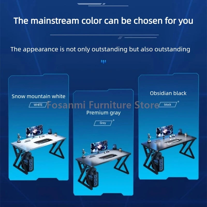 Kompaktes Büro-Schreibtisch- und Stuhl-Set, ergonomischer Computer-Stuhl aus Netzstoff, Tisch zum Spielen, Schreiben, moderne Wohnmöbel, Schreibtische, Stühle-Sets