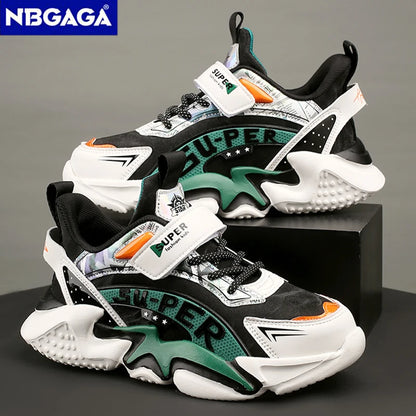 Sport Kids Leather Sneakers Four Season Boys Casual Shoes Non Slip Children Fashion School Walking Running Shoes Size 28-39.