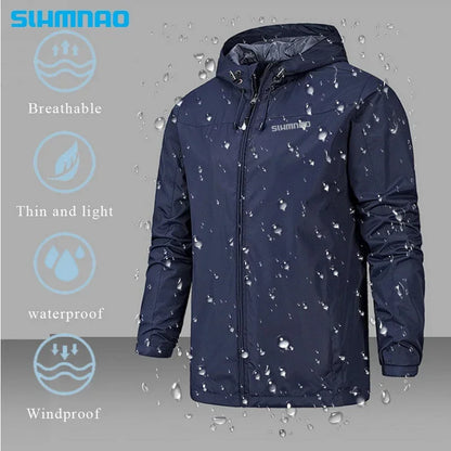 2025 New men's Autumn/Winter Jacket Motorcycle windproof jacket Mountaineering jacket Waterproof fishing raincoat casual coat.