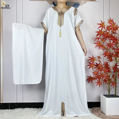 Neue Sommer-Kaftan-Abaya 2023, afrikanische Kleider für Frauen, traditionelle Kleidung, Islam-Gebetskleidung, Türkei, muslimische lose Robe, Ramadan