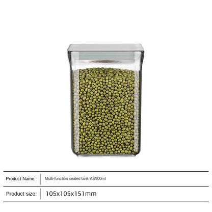 Airtight Food Storage Containers with Lids,Top Pop One Button Control,Air Tight Stackable Dry Cereal Container Set for Pantry