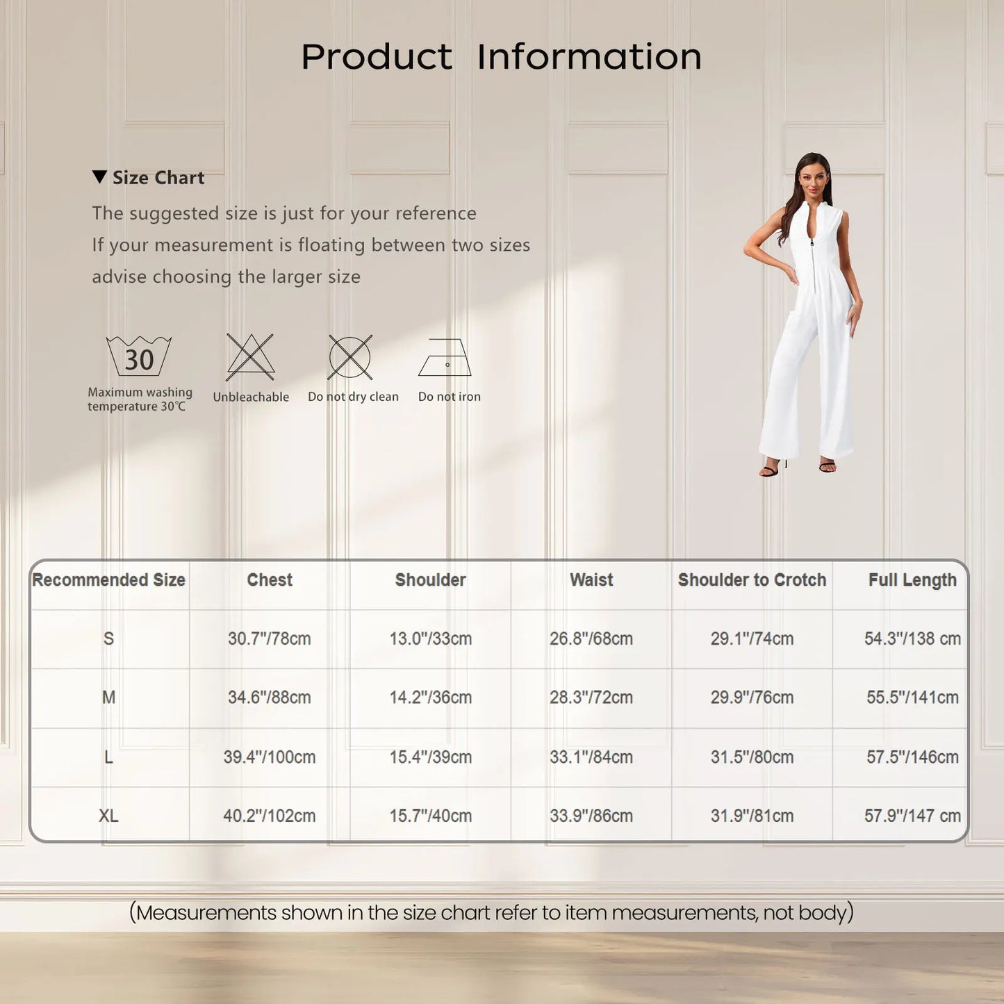 Women High Waist One Piece Sleeveless Jumpsuit Wide Leg Rompers Office Lady Commute Work Casual Dressy Jumpsuits Long Pants.