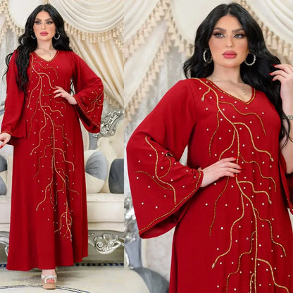 Kaftan Eid elegante muslimische Frauen Kleid Ramadan Party Dubai Abaya Truthahn Islam lange Abendkleider Musulmane elegante Vestidos.