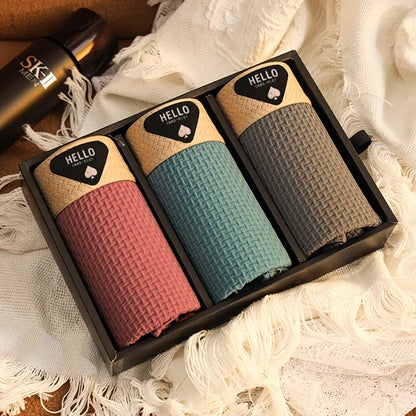 3Pcs männer Unterwäsche Eis Seide Mesh Boxer Shorts Sexy Höschen Mann Unterhose Dünne Männliche U Konvexen Dessous Großhandel viele L-6XL