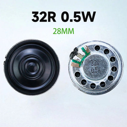 2PCS 0.5W  32R Speaker  32 Ohm Loud Speaker Diameter  23mm 28mm  36mm 40mm 50mm 57mm Loudspeaker.