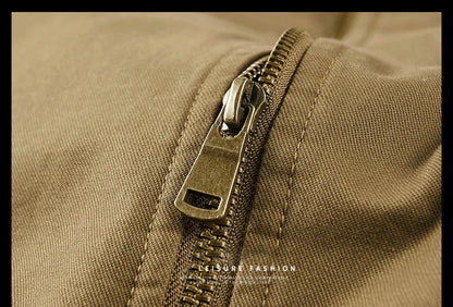 Winter Tactical Jacket Outdoor Men Fleece Sports Running Warm Coat Solid Color Stand Collar Breathable Comfortable Pilot Jacket