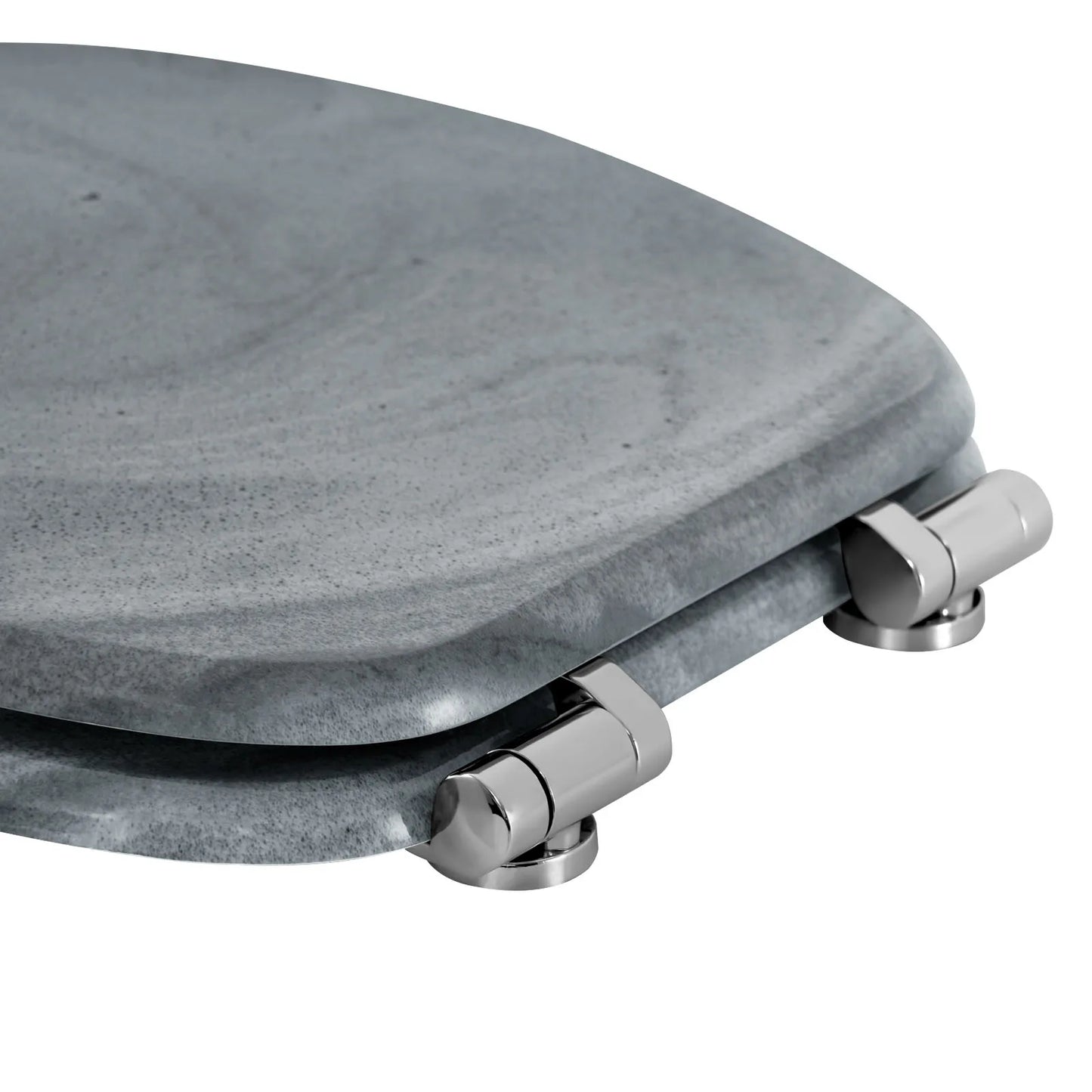 O-förmiger Toilettensitz, verstellbare Scharniere, Toilettendeckel mit Motiv, Soft-Close-Mechanismus für Badezimmer