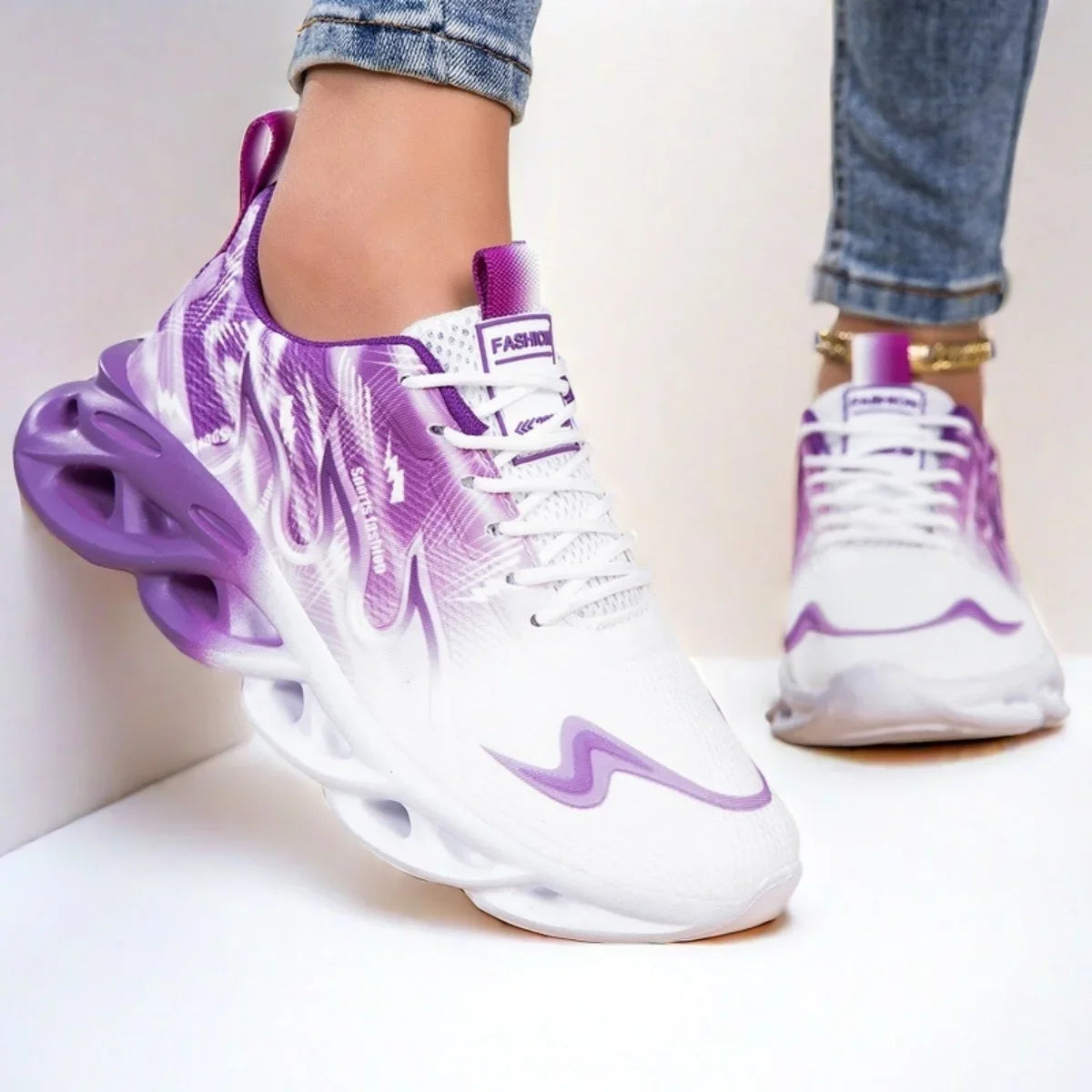 YRZL Womens Sneakers Lightweight Summer Woman Casual Sports Shoes Men Breathable Jogging Trainers Walking Tenis Ladies Shoes.