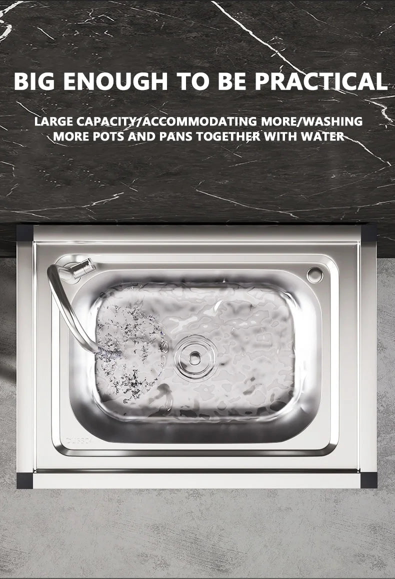 Wash Basin 304 Stainless Steel Sink with Bracket Single/double Sink Wash Basin For Kitchen, Garage, Laundry and Basement