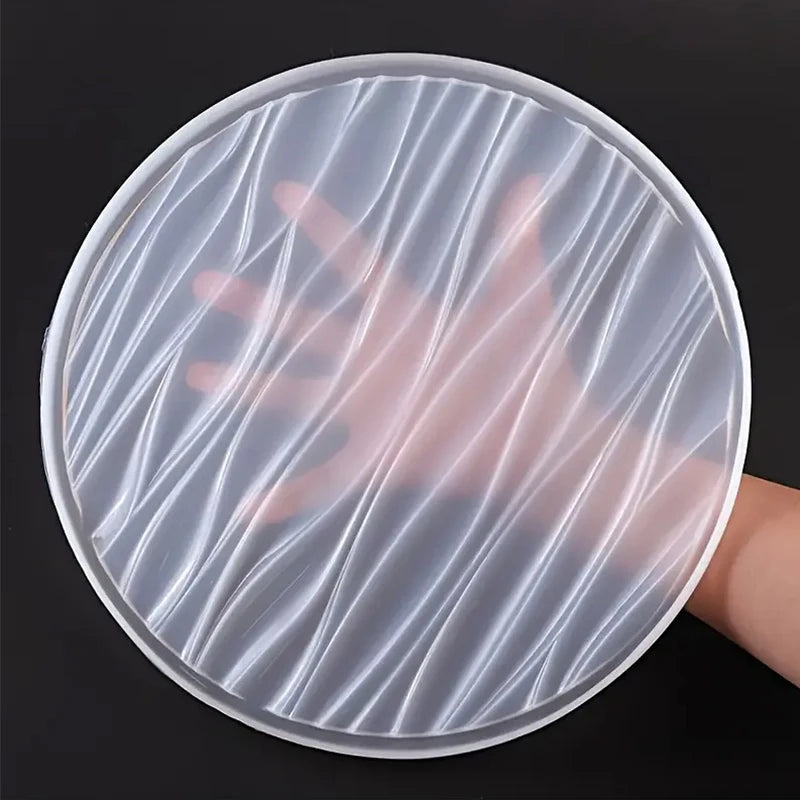 Large Round Tray Silicone Mold Oval Cement Plaster Tray Molds Epoxy Resin Jewelry Display Tray Mould DIY Home Decoration Making.