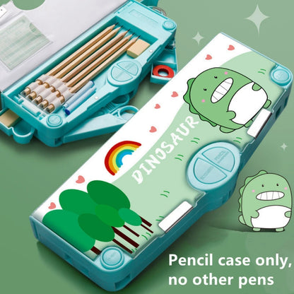 Mechanisches, verformbares, niedliches Federmäppchen mit Stifteinsatz, multifunktionaler Schlüsselschalter, Cartoon-Aufbewahrungsbox für Schule und Schreibwaren aus Kunststoff