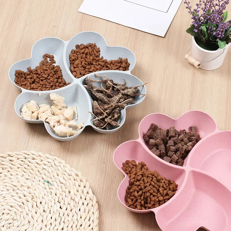 4-grid Fruit Plate Tray Heart Shaped Creative Plates Storage Box Dried Fruit Snack Plates Divided Candy Dessert Plate Container.