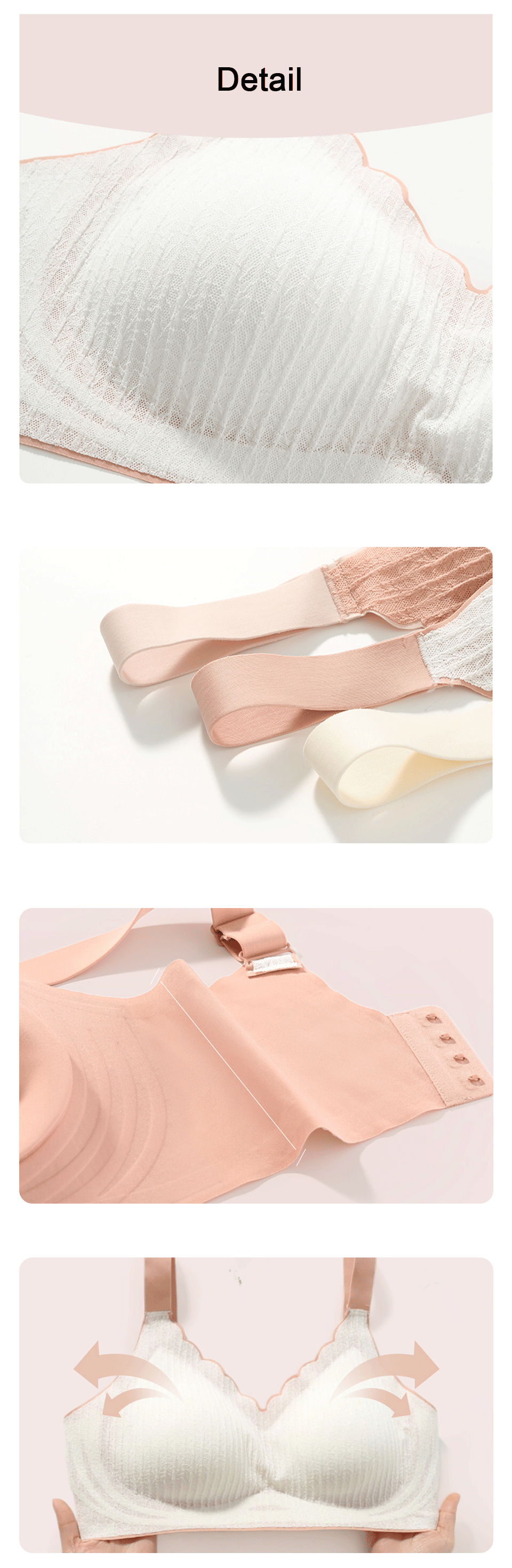 FallSweet Plus Size Bra Active Bras for Women Comfort Seamless Bralette Push Up Sport Brassiere Sexy Intimate Lingerie.