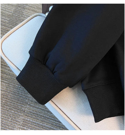 175 kg Plus Size Damen Büste 170 Frühling Herbst Lose Rundhals Langarm Bedrucktes Sweatshirt Schwarz Rosa 5XL 6XL 7XL 8XL 9XL