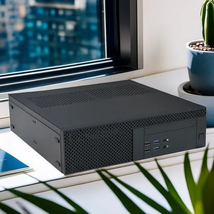 MINI itx Case Horizontal MATX/ITX Main Board Small 1u Power Supply Half High Graphics Card with Optical Drive HTPC Case.