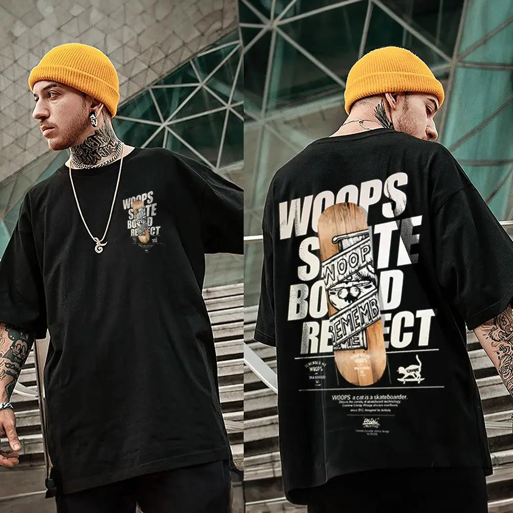 Man Hip Hop T-Shirt 3d Skateboard Men's Sport Shirt Oversized Loose Sweatshirt Casual Short Sleeve Tee Top High Quality Clothing.