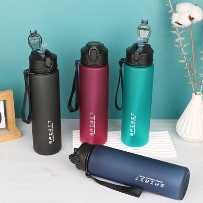 Portable Frosted Cup Reusable Large Capacity Student Outdoor Water Bottle Leak Proof Drinking Water Bottle Fitness Sports Kettle.