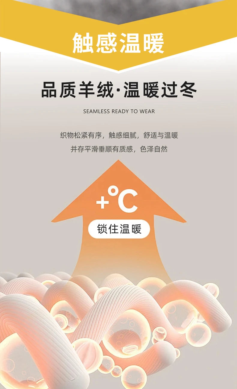 Classic Versatile 100% Cashmere Pants Men High Waist Knitted Straight Pants Solid Color Loose Thin Wide Leg Pants.