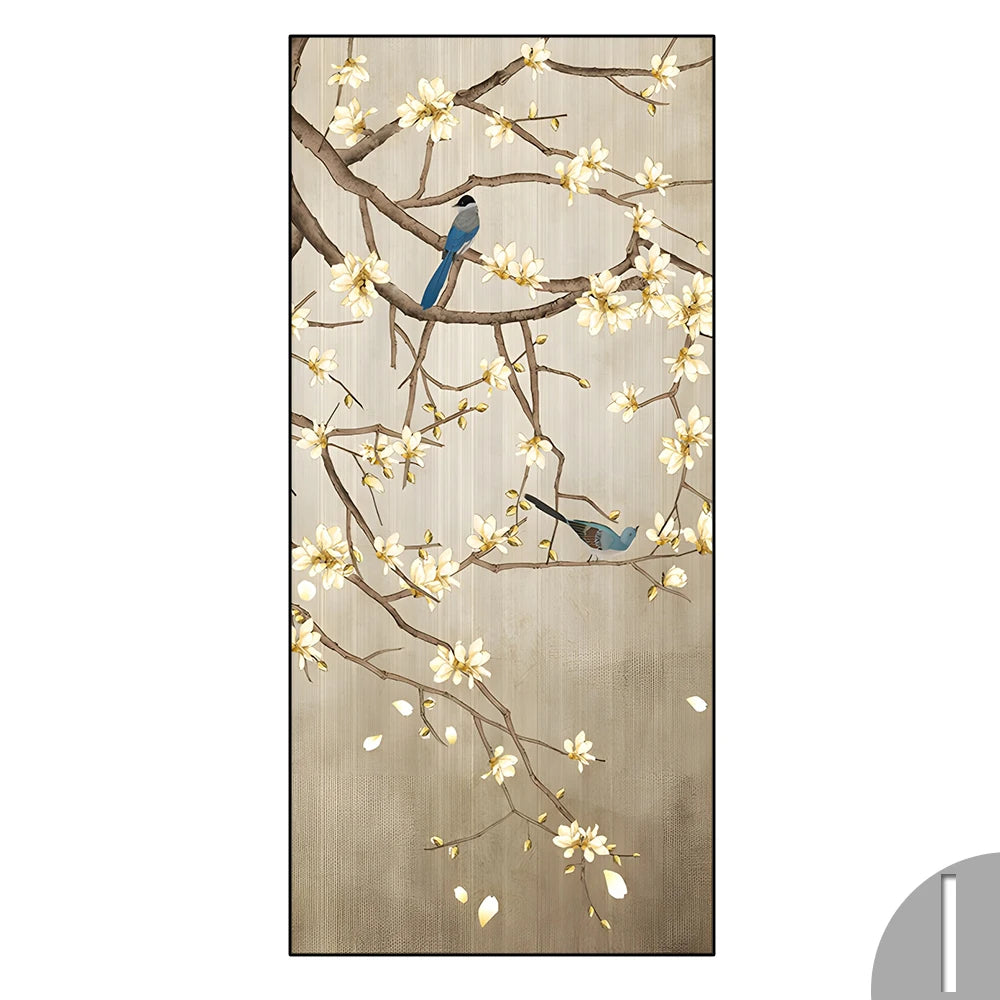 Chinese Simple Ink Art Canvas Poster Flower And Bird Wall Painting Prints Pictures Bedroom Corridor Living Room Decoration Mural