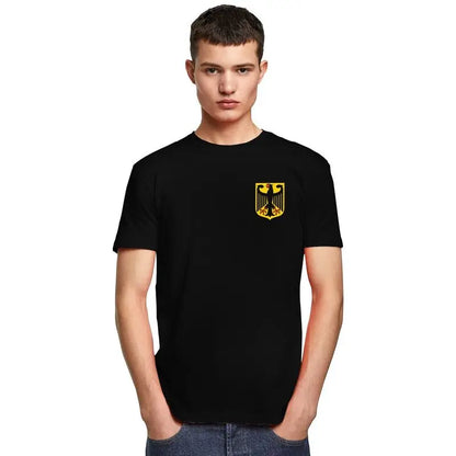 Custom Male Coat Of Arms Of Germany T Shirt Short Sleeve Cotton Tshirt T-shirt Leisure German Flag Eagle Tee Slim Fit Clothing.