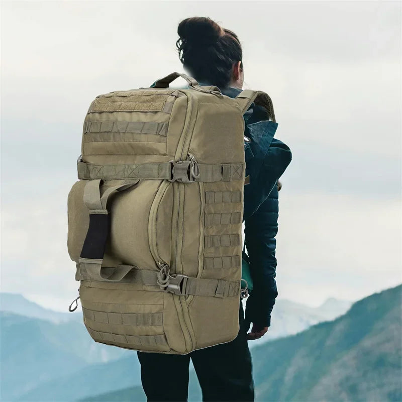 2025 neue 45L Große Duffle Bag Taktische Rucksack Outdoor Camping Taschen Molle Männer Rucksäcke Mode Reisetasche für Wandern.