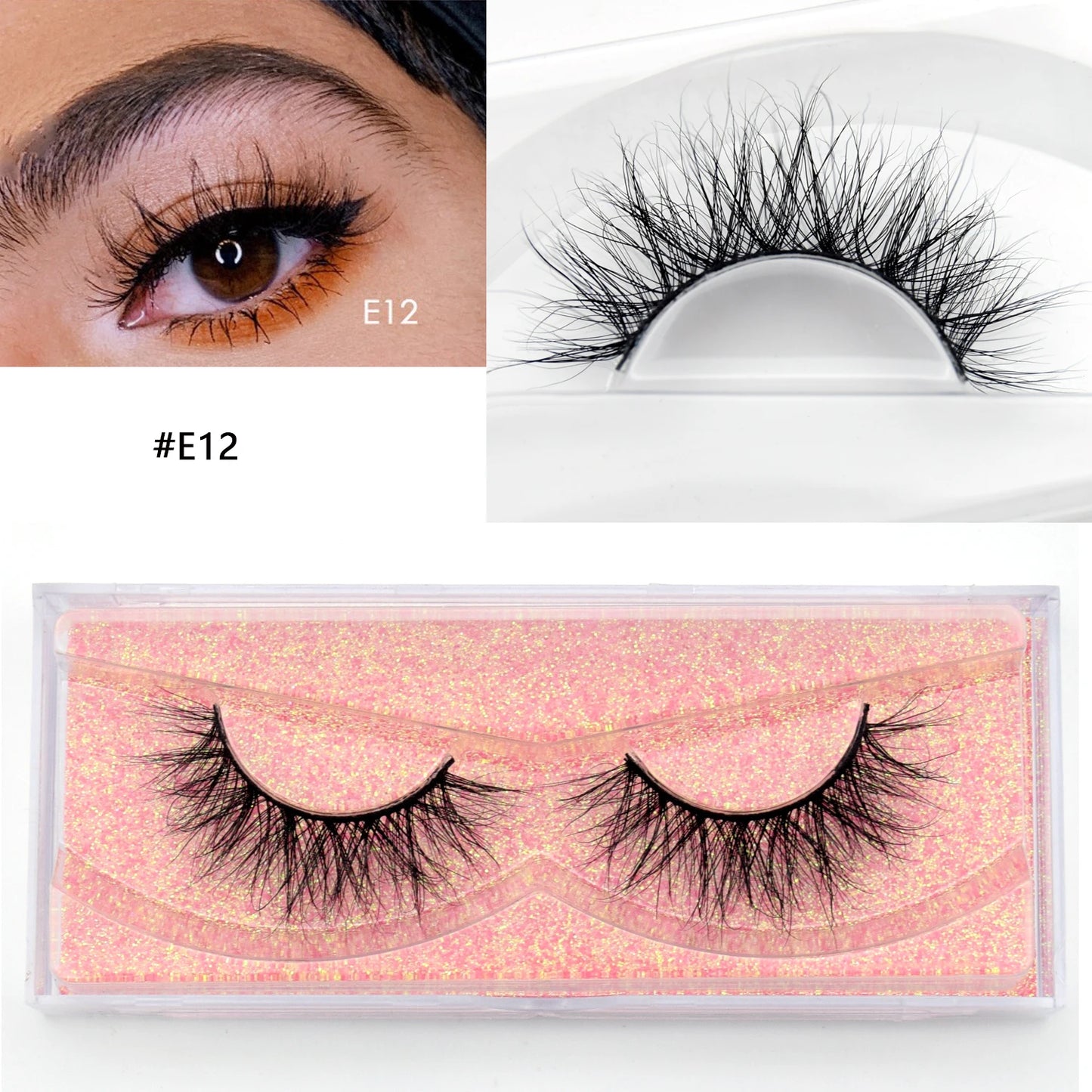 Visofree Eyelashes 3D Mink Lashes High Volume Handmade Mink False Eyelashes Thick Full Strip Lashes Cruelty Free cilios posticos.