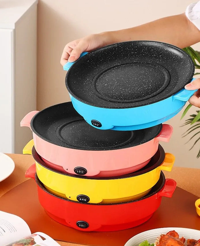 Electric Roasting Pan Household Multifunctional Barbecue Pan Electric Roasting Pan Barbecue Oven Electric Roasting Oven.