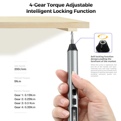 126-in-1-Präzisions-Elektroschrauber-Sets, wiederaufladbares Mini-Set, kabellose kabellose Bits für Xiaomi, Handy, mobiler Laptop, PC