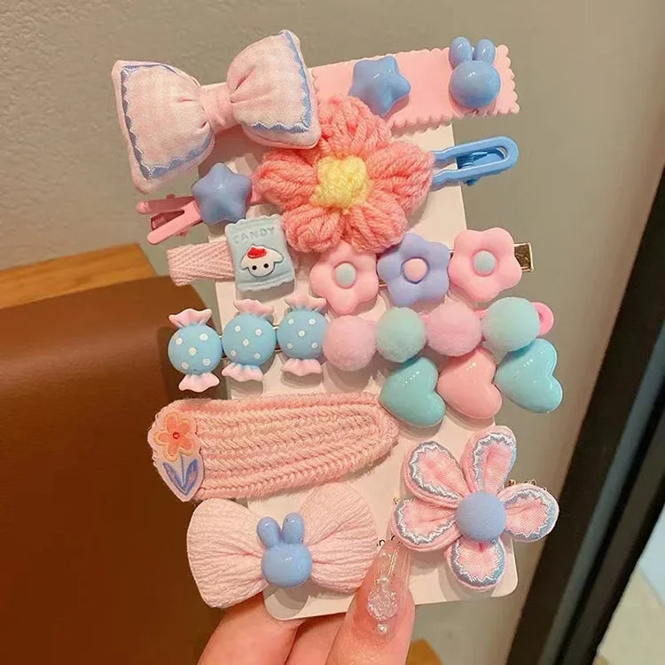 2023 New Children's Hairpin Headwear Women's Cute Baby Hair Accessories Hair Clips Edge Clips Serenity Hair Accessories.