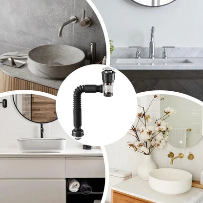 Teleskop Anti-geruch Abflussrohr Hause Waschbecken Schlauch Waschbecken Pipeline Waschbecken Deodorant Sieb Abfluss Kanalisation Rohr Küche Zubehör