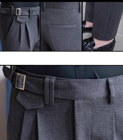 Navy Men's Suit Pants, White Black Trousers, Gray Khaki Pantalones Hombre Fashion Slim Male Pant, 28 29 30 31 32 33 34 36