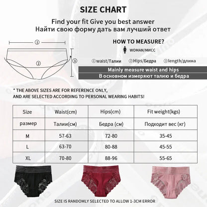 Women's Panties High Waist Underwear Lace Panty Sexy Women's Lingerie Hollow Triangle Panties Comfort Soft Briefs Fashion Pants.
