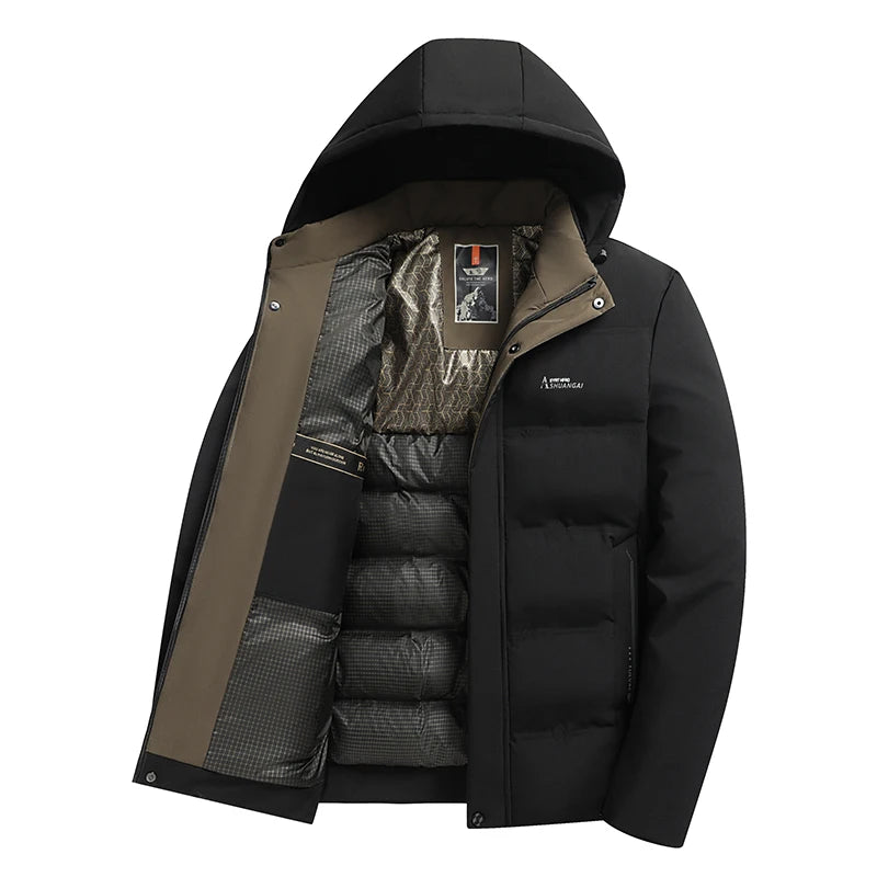 Top Grade Winter New Brand Hooded Casual Fashion Windbreaker Quilted Parka Jacket Puffer Bubble Coats Outwear Men Clothes