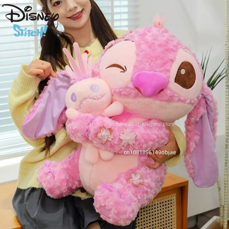 70cm Big Size Disney Lilo & Stitchanime Plush Stuffed Doll Room Decoration Peluche Pillow Angel Plushies Ornaments Gifts.
