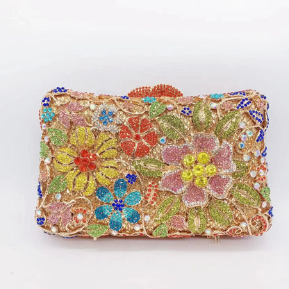 Diamond Dinner Hollow Rhinestone Banquet Clutch Bag Handtassen Dames Bolsos De Fiesta Para Mujer Boda Women's Rhinestone Handbag