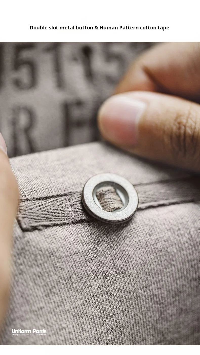 Maden Men's Men's Jogger Pants Embroidered Straight-Leg Sweatpants Elastic Waist Cuffed Casual Training Trousers for Fall Winter.