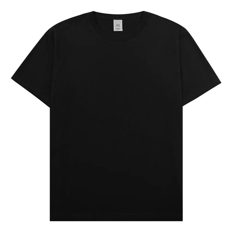 Men's T-shirt Classic V-Neck Short Sleeved Cotton Solid Button Super Soft High Quality L-4XL Casual Tshirt Design Men Tee Shirts