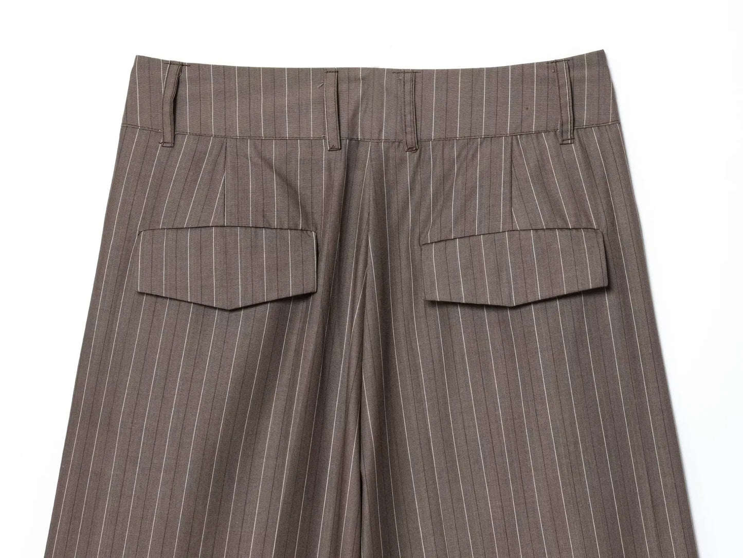 KONDALA Women Elegant Striped Blazer Suit Slim Button Blazer or Wide-leg Pants 2025 Spring Fall Fashion Mujer Commute Pants Set