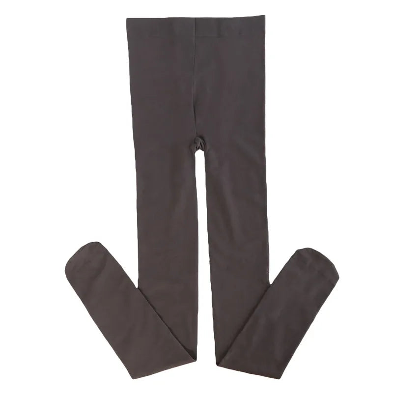 2024 Winter Woman Pantyhose 120D Translucent Wool Sock Pants Stocking Fleece Lined Tights Thermal Pants Legging Fake Pantyhose