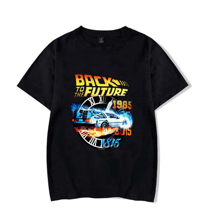 Hot Back To The Future T-Shirt Men Women Fashion Y2k Harajuku T Shirt Summer Cool Short Sleeve Hip Hop Top Tee