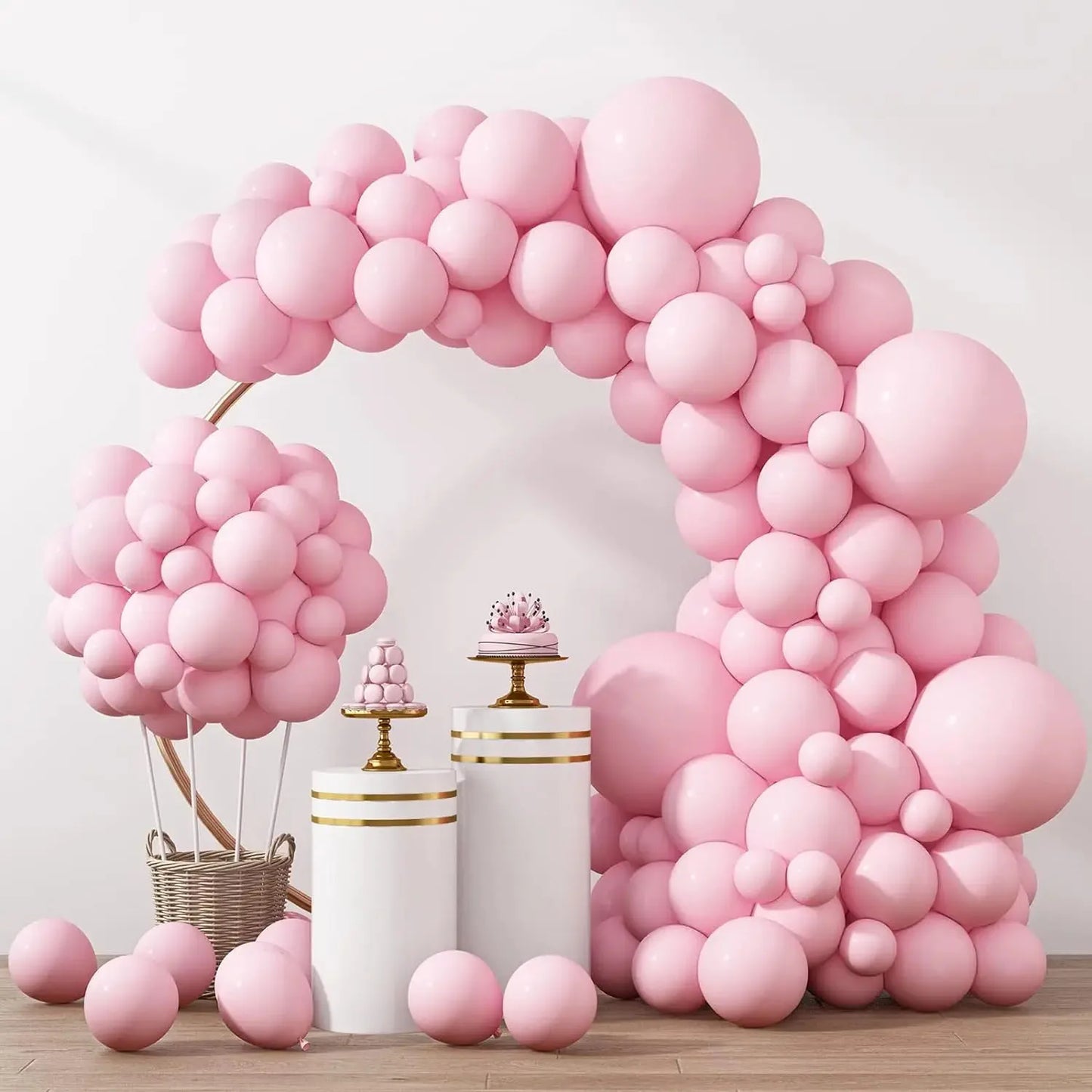 Pastell rosa Luftballons in verschiedenen Größen 18 12 10 5 Zoll für hellrosa Luftballons zum Geburtstag Valentinstag Hochzeits feier Dekoration.