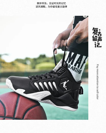 2024 Men Basketball Shoes Outdoor Sports Shoes Male Trendy Sneakers Wear Resistant Rubber Sole Basketball Shoes unisex 36-45
