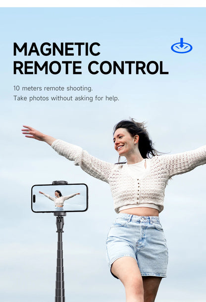 TT01 1770mm All-in-one Auto Pop Open Tripod Bluetooth Remote Tripod Bounce Selfie Stick Phone Holder for Vlog/Video.