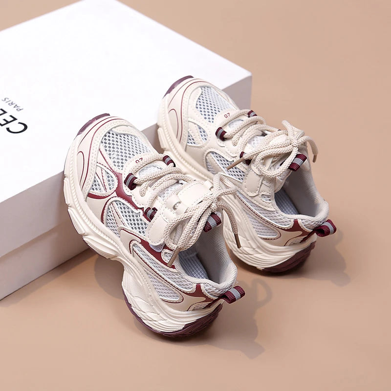 Summer Breathable Mesh Children’s Running Shoes for Boys Girls Non-Slip Soft Sole Toddler Sneakers School Outdoor Play Footwear.