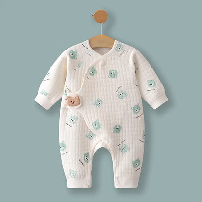 Frühling und Herbst 0-6 Monate Baby Strampler Winter Neugeborene Mädchen Jungen 100 % Baumwolle Kleidung von Langarm Säuglingskleidung Pyjamas.