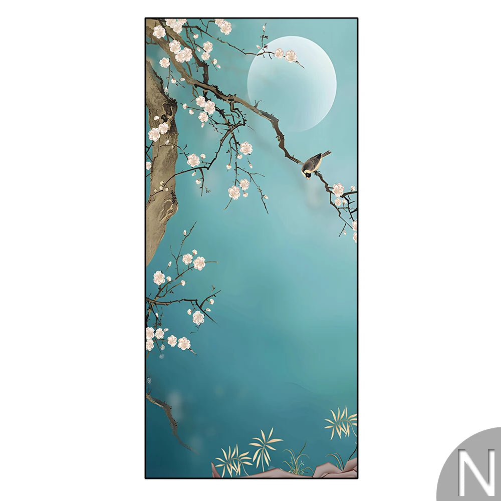 Chinese Simple Ink Art Canvas Poster Flower And Bird Wall Painting Prints Pictures Bedroom Corridor Living Room Decoration Mural