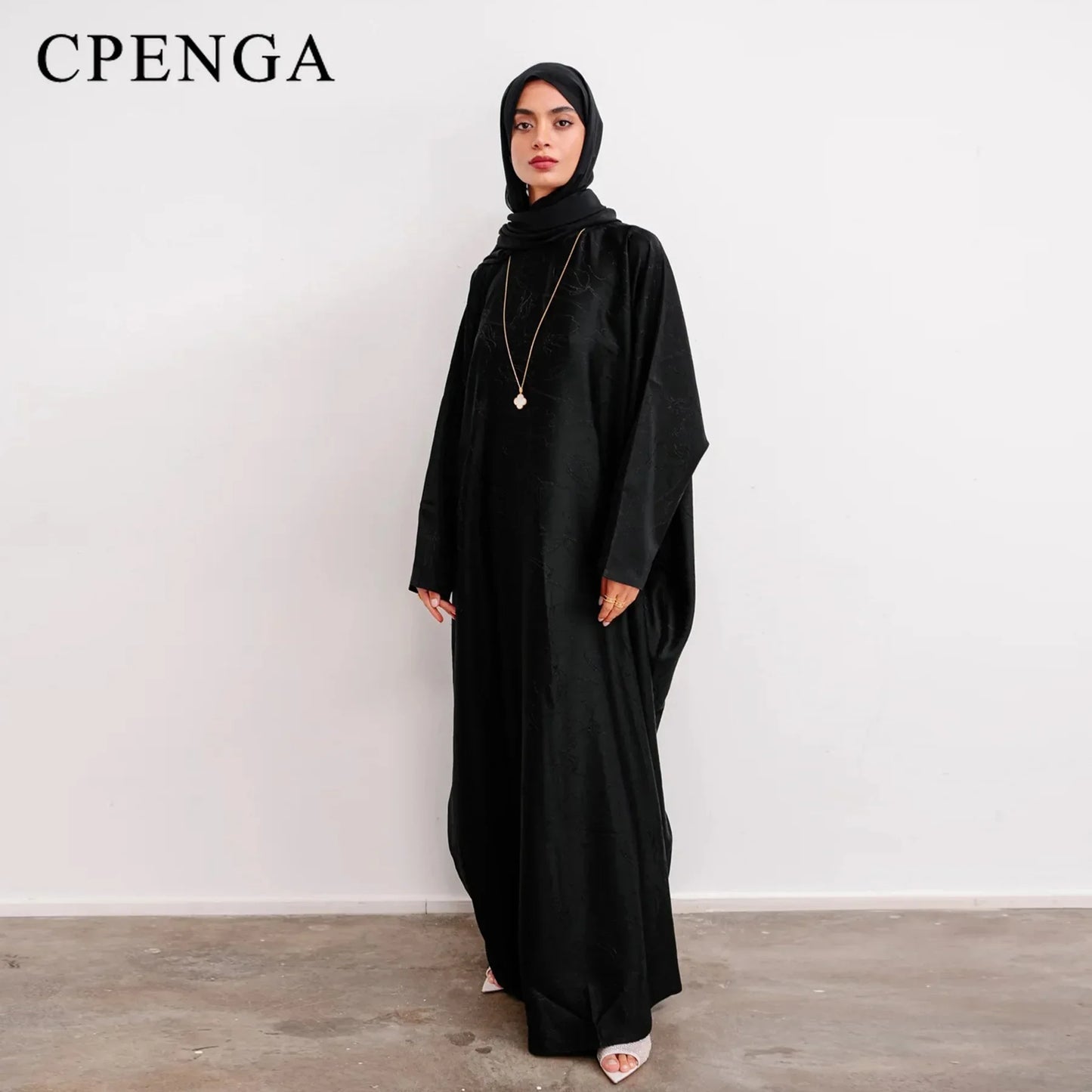 Luxury 2 Piece Muslim Outift Sets for Women Ramadan Dubai Hijab Abaya Dress Islamic Party Kaftan Robe Elegant Turkey Gown 2025.